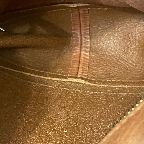 Madewell Brown Leather Crossbody Bag with Cream Strap - Picture 7 of 9